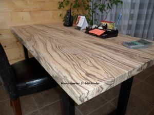zebrawood table